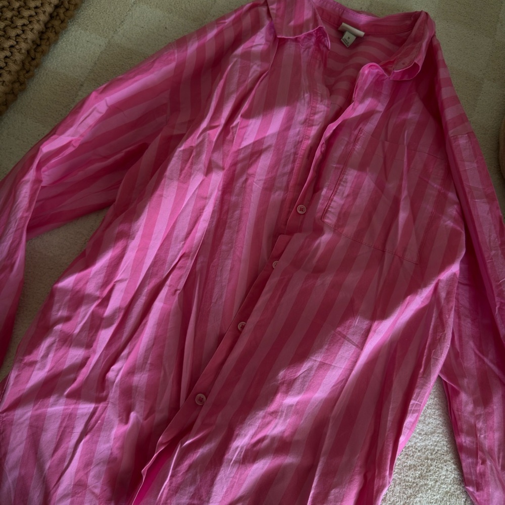 Pink Striped Men's Shirt